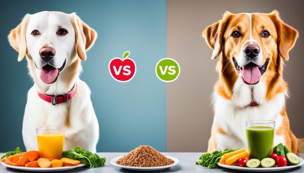 comida natural vs comida procesada para perros