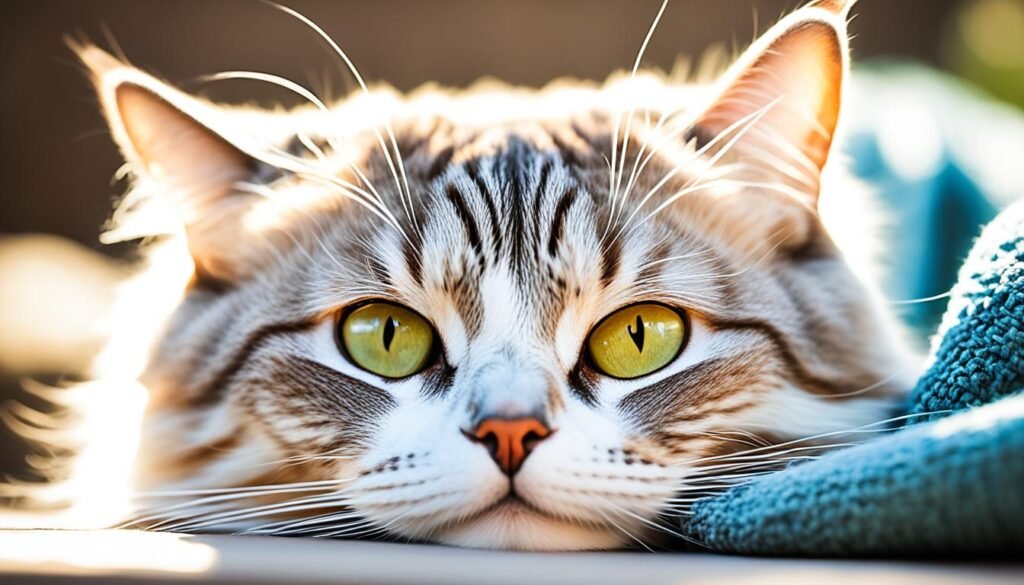 expresión de los ojos de un gato