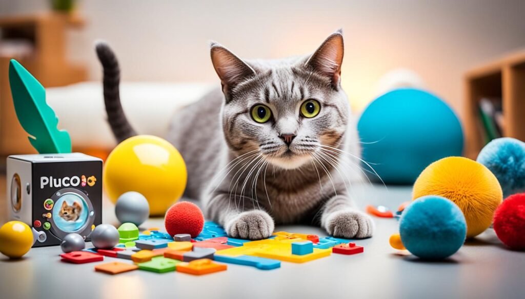juguetes interactivos para gatos