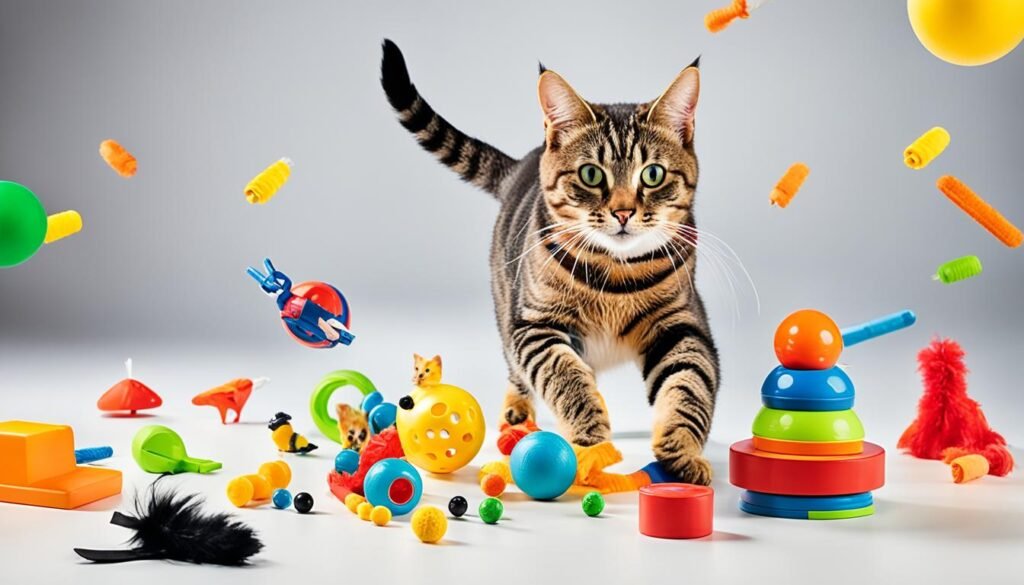 juguetes que promueven el ejercicio físico en gatos