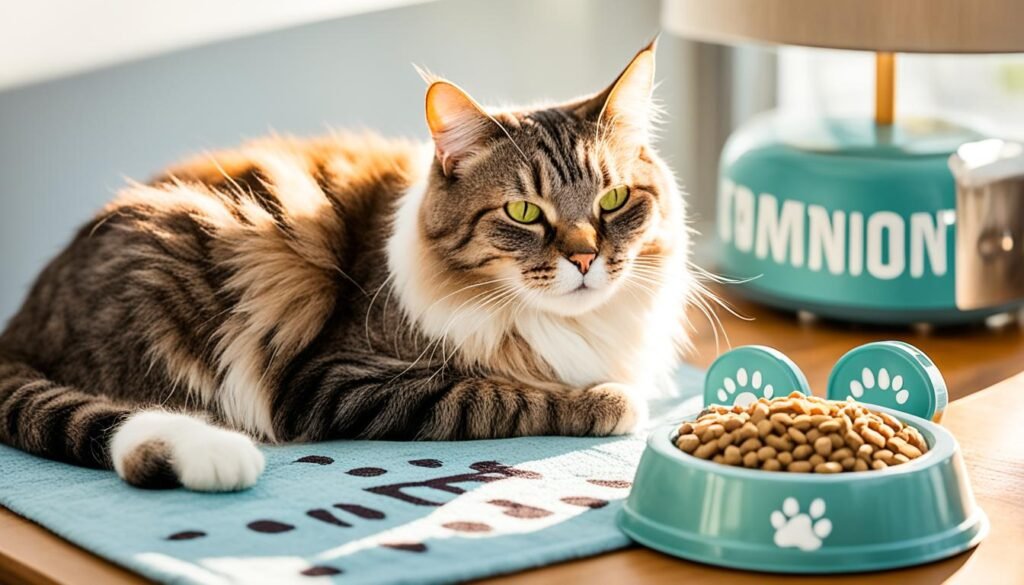 nutrición y horarios de alimentación para gatos senior