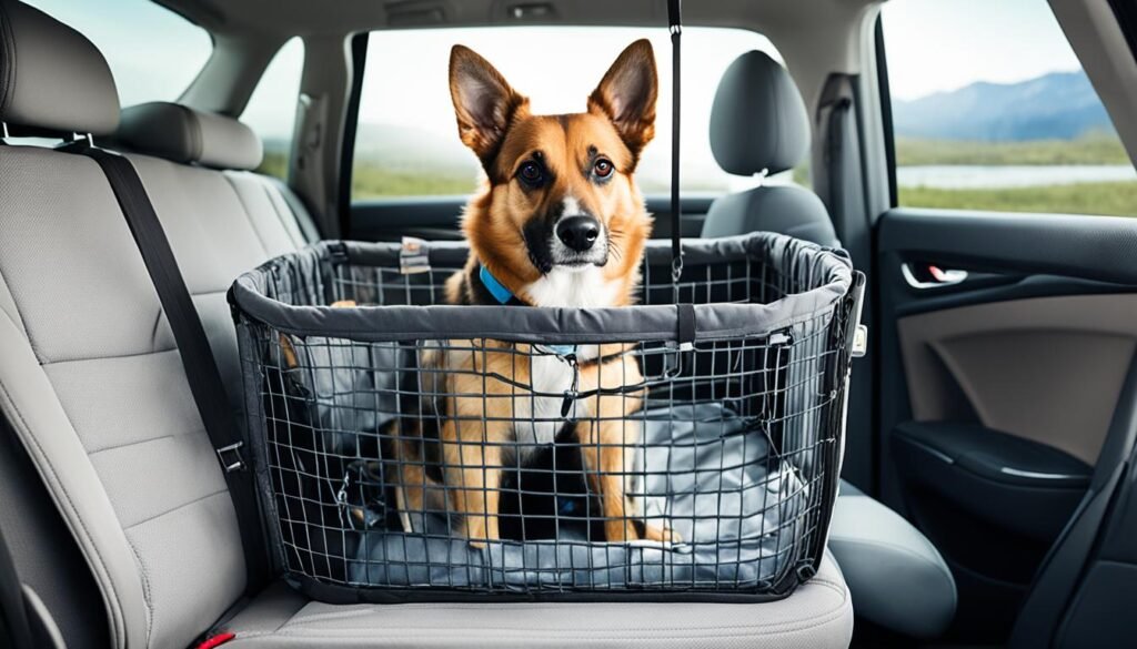 transporte seguro para un perro