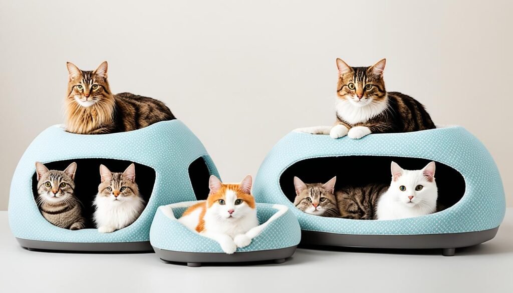 variedades de camas para gatos
