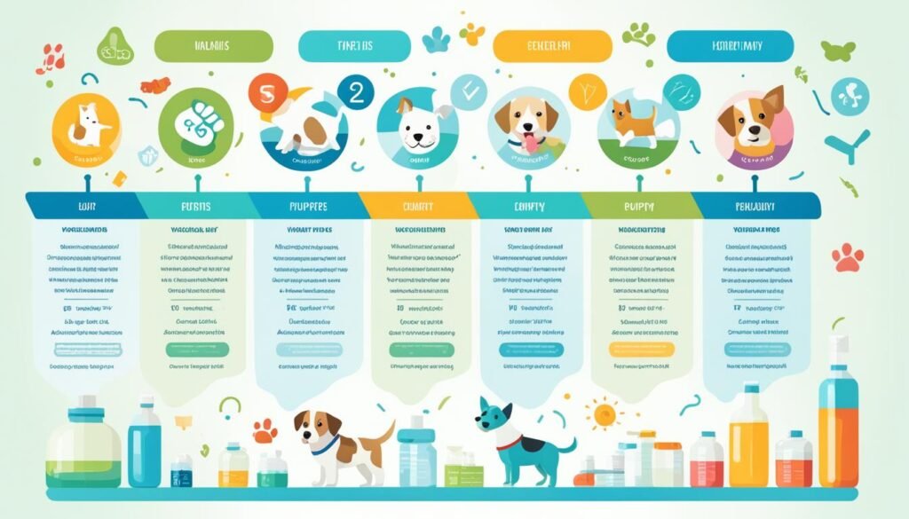 calendario de vacunación recomendado para cachorros