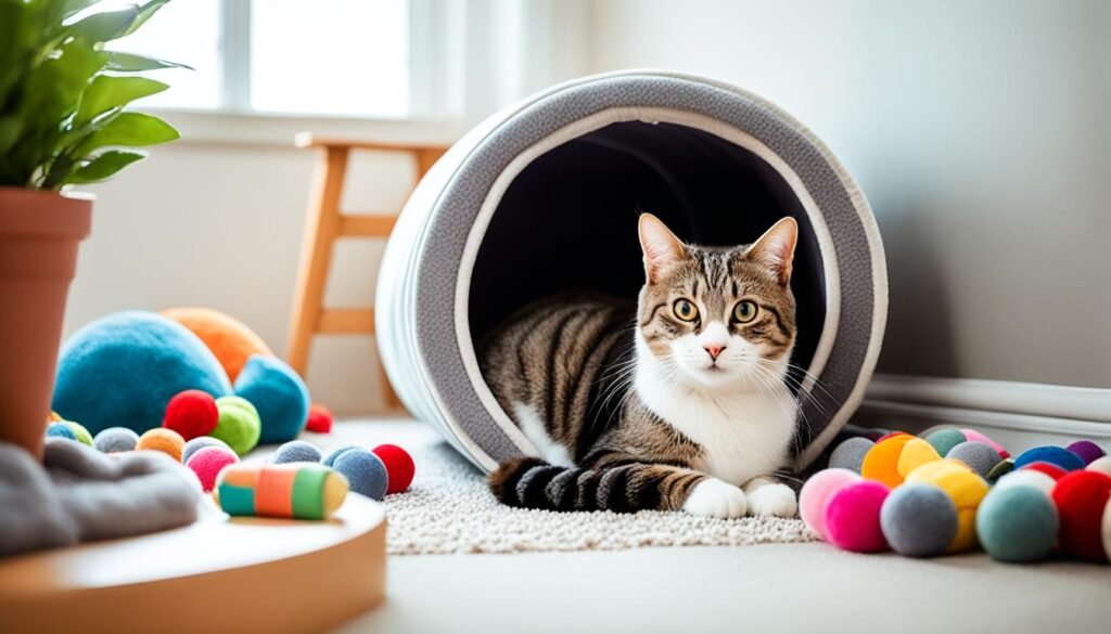 importancia de la ubicación del túnel para gatos