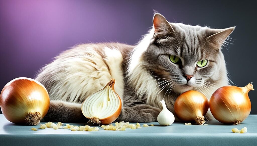 intoxicación por cebolla en gatos