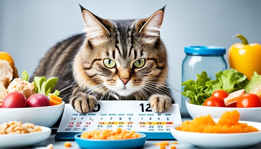 rutinas en la alimentación de tu gato