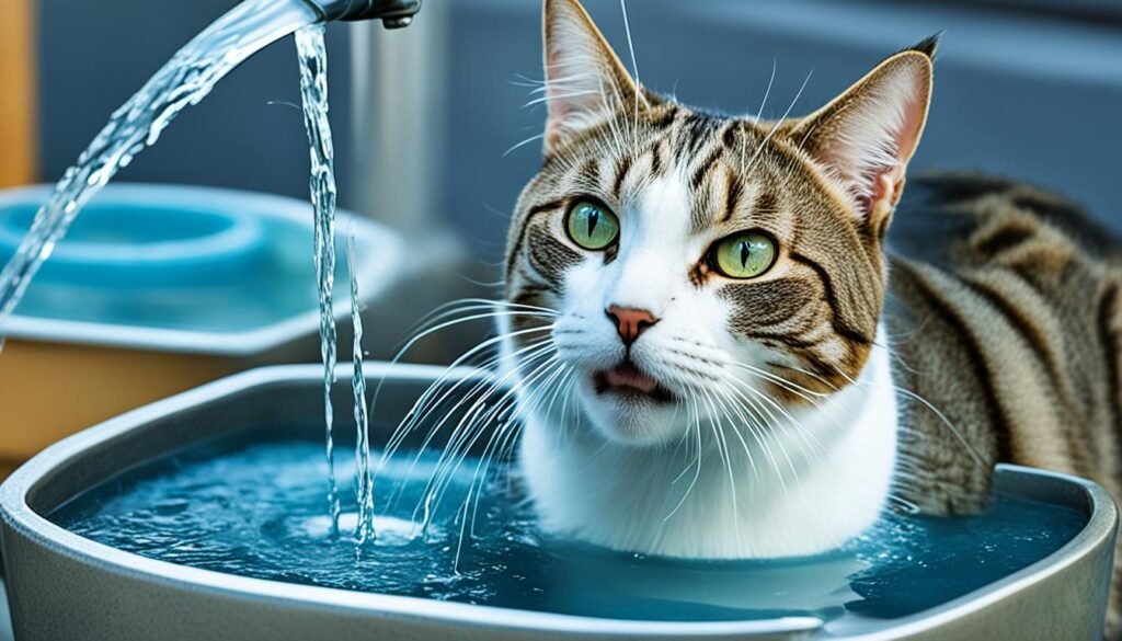 selección de fuentes de agua para gatos