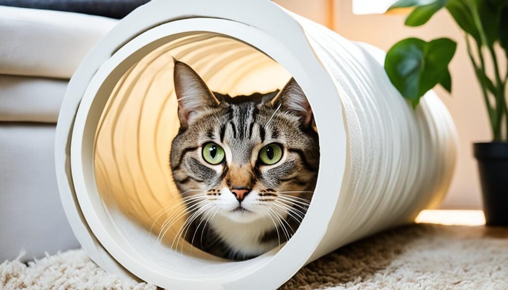 túnel para gatos