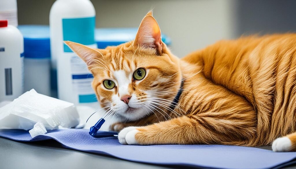 cuidado de la herida postquirúrgica en gatos