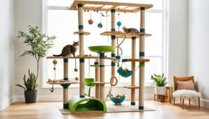 diseñar un espacio de juego para gatos en casa
