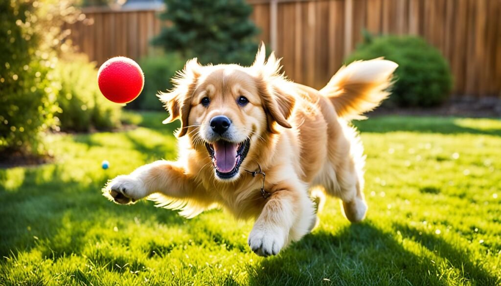 enseñar a un cachorro a jugar a buscar