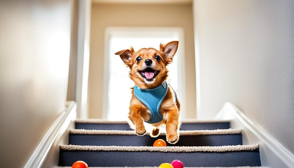 escaleras como ejercicio para perros