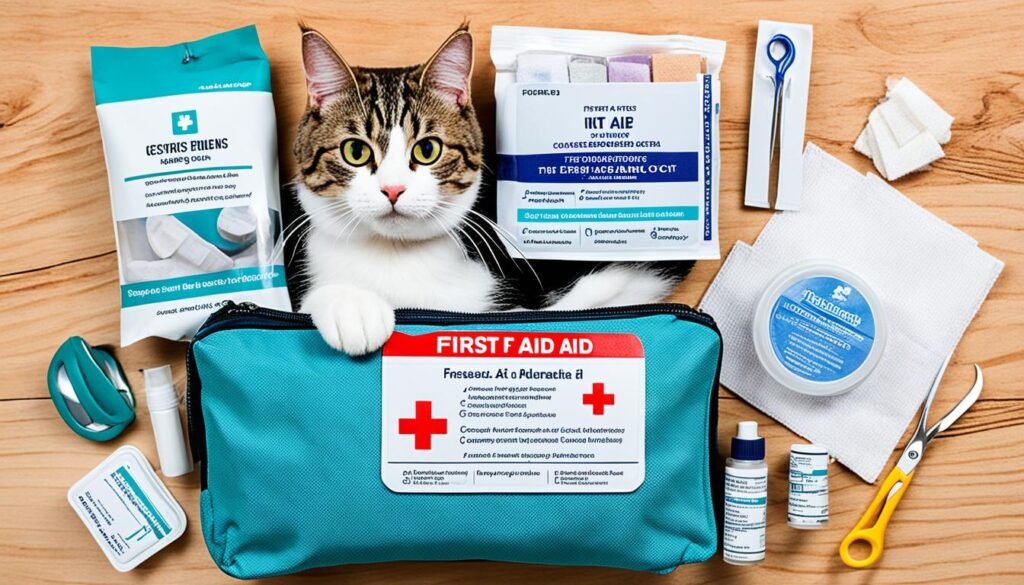 kit de primeros auxilios para gatos