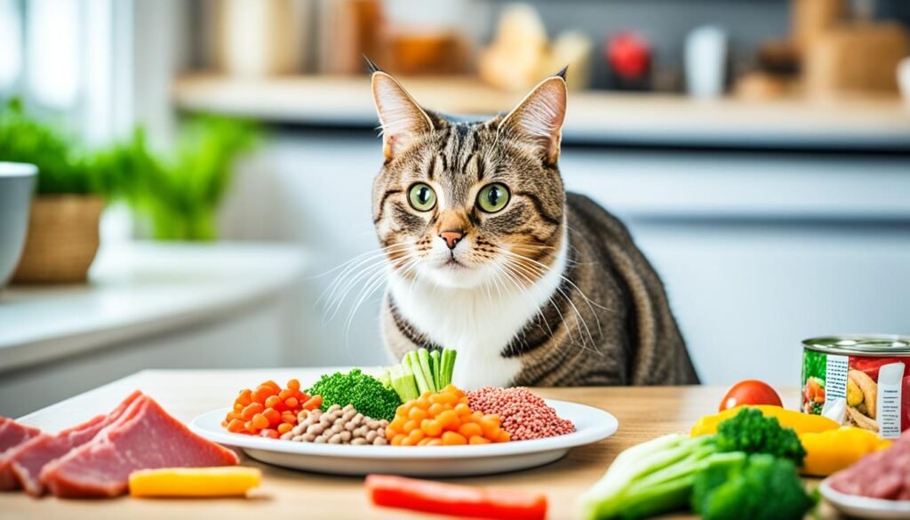 alimentación para gatos