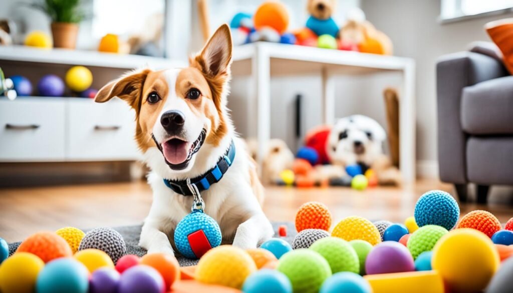 juguetes para perros en el hogar