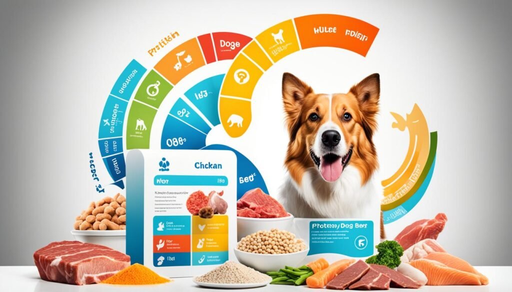 cantidad de proteínas en la dieta de un perro activo