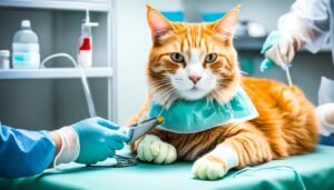 cuidados de seguimiento de los gatos después de una cirugía