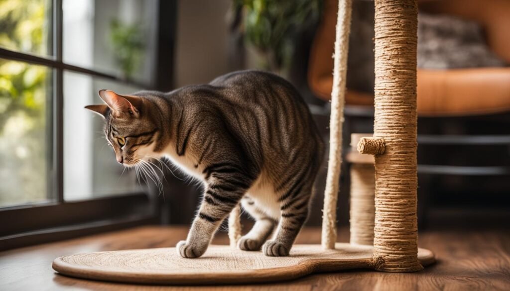 comportamiento felino detrás del arañazo