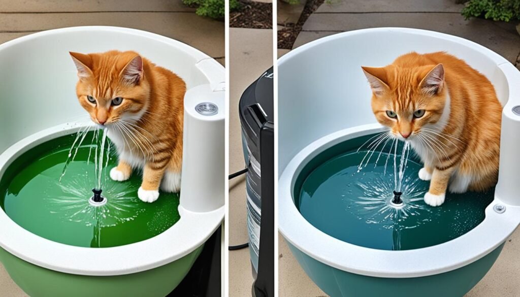 diferencias entre fuentes de agua con y sin filtro