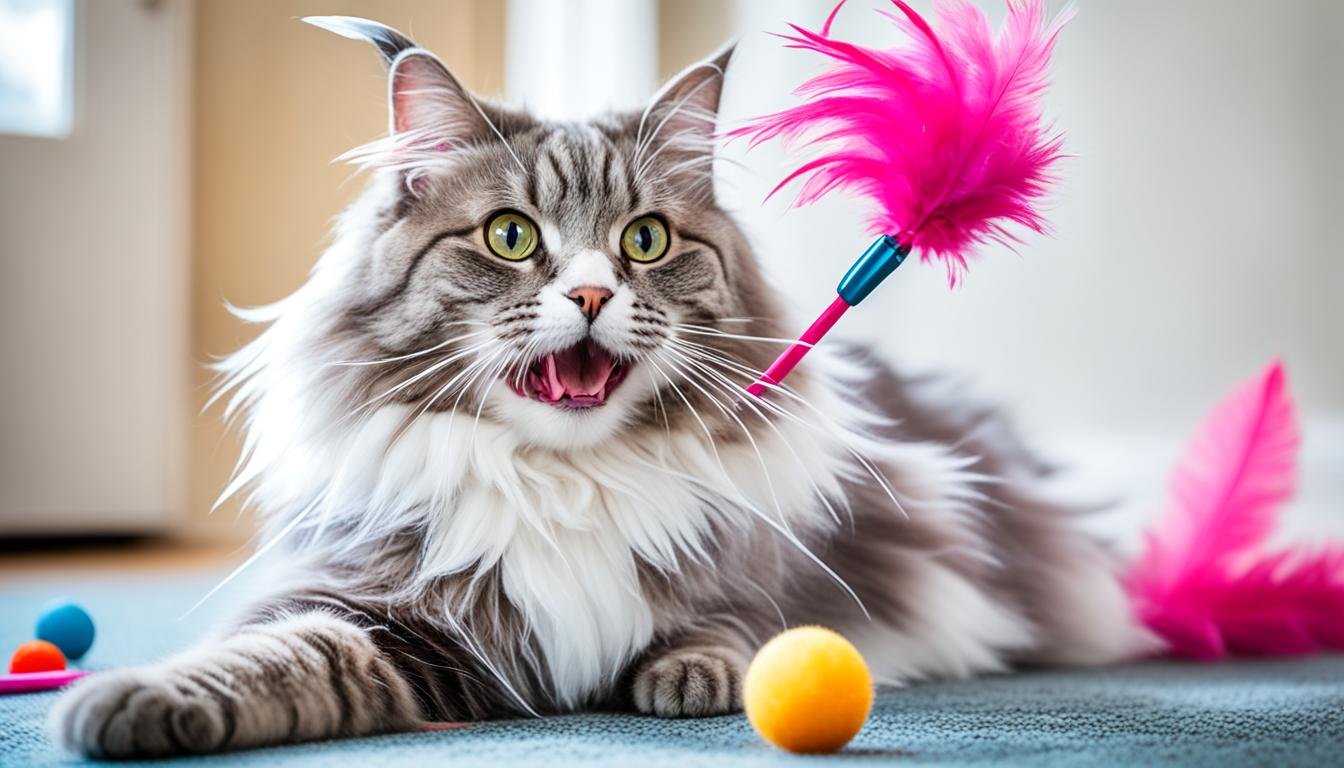 ¿Son seguros los juguetes con plumas para gatos?