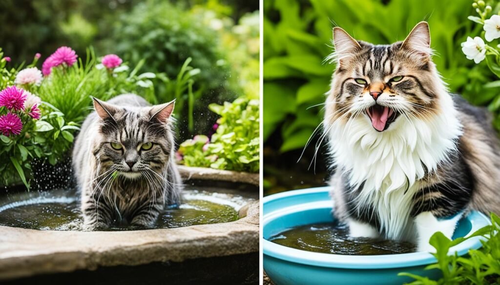 consecuencias de la falta de agua en gatos