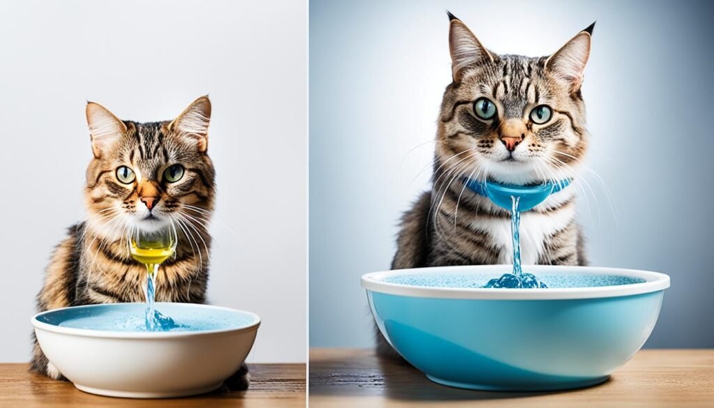 temperatura y consumo de agua en gatos