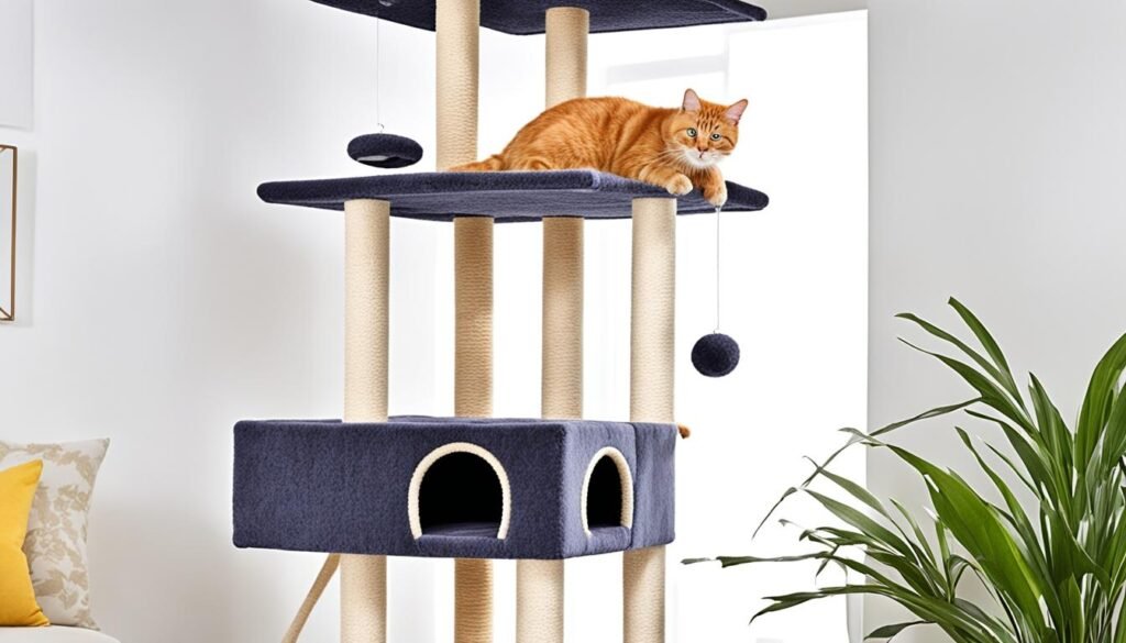 árbol rascador para gatos