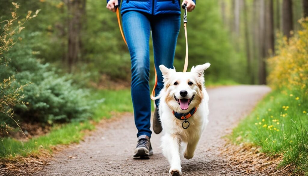 longitud ideal para una correa de perro